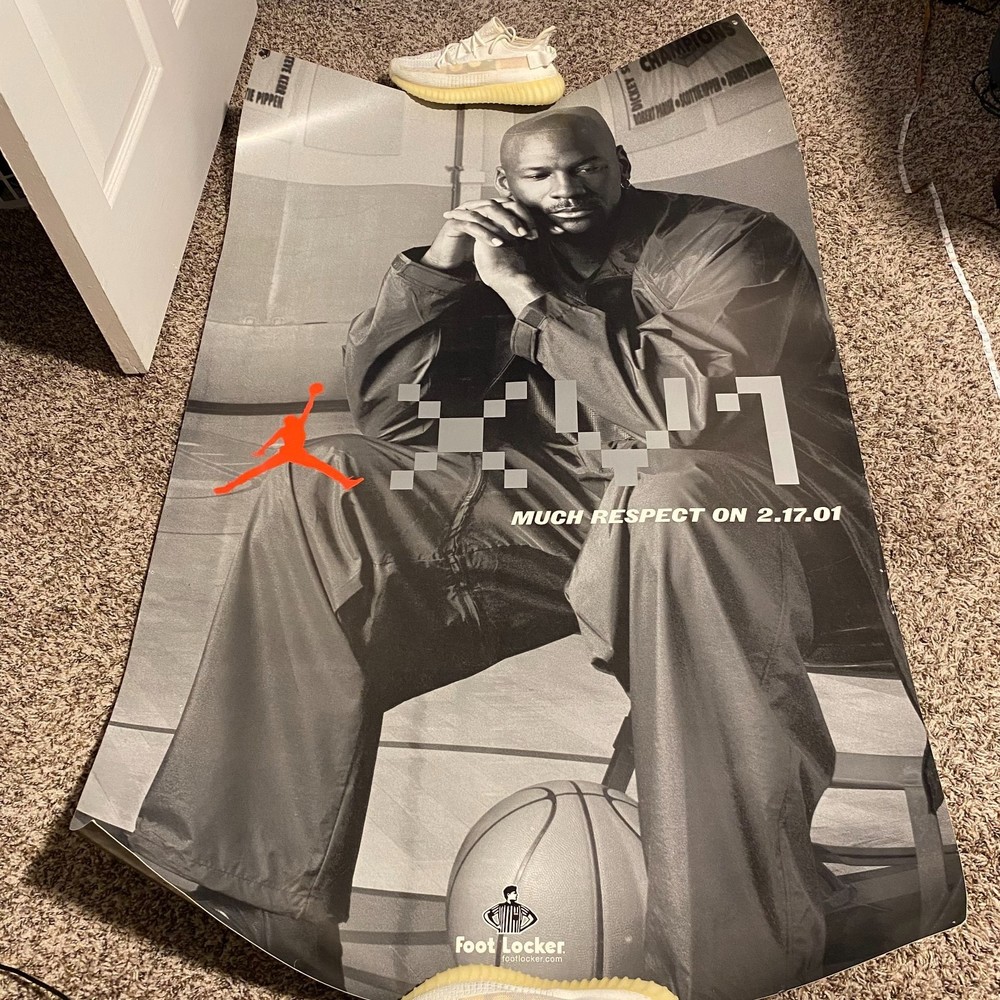 Rare* Vintage 2001 Promo Footlocker Jordan Poster
